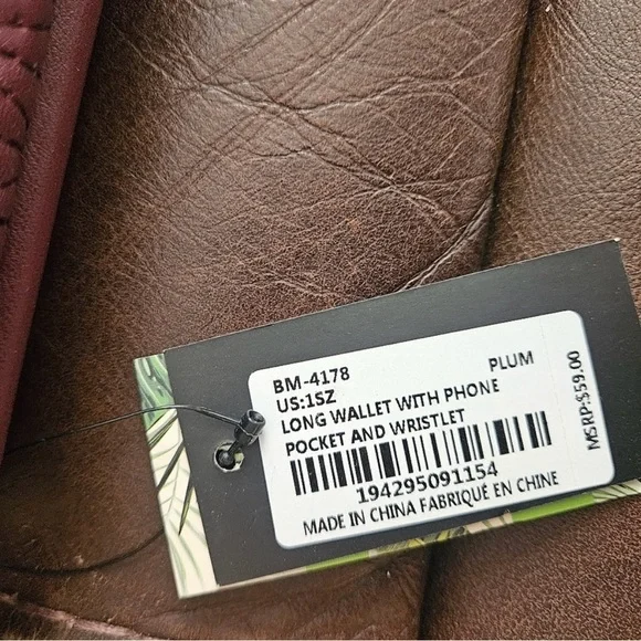 Badgley Mischka Bag & Wallet-Plum NEW - Picture 6 of 9